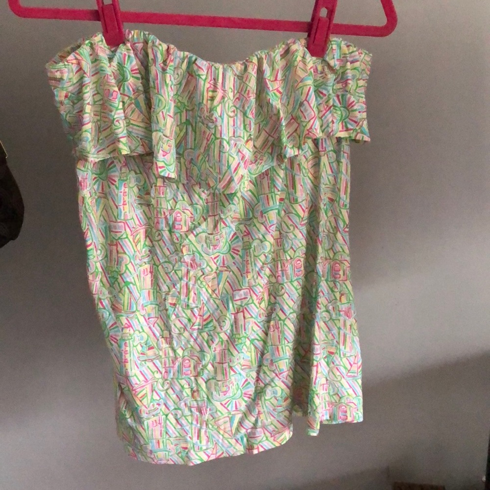 Lily Pulitzer strapless top